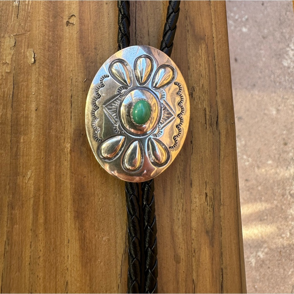 Jim Bitsui signed bolo tie